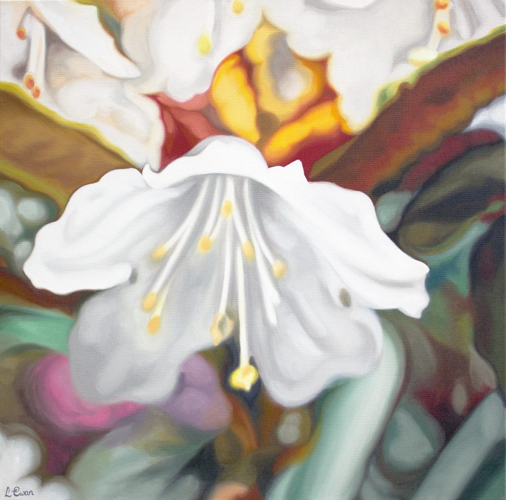 floral oil painting by Lynsey Ewan Artist